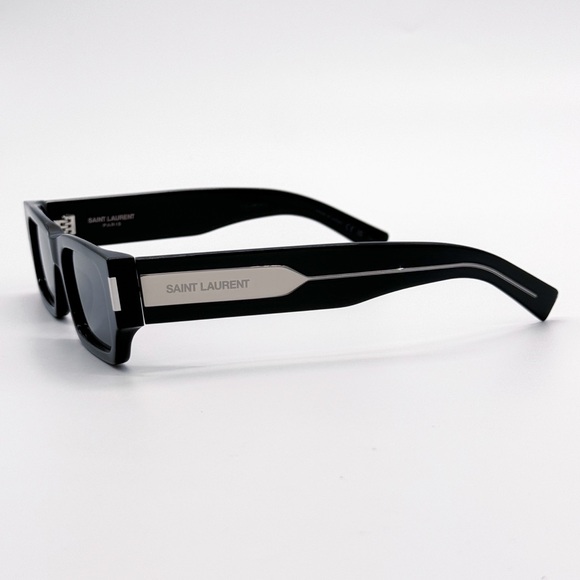 NEW SAINT LAURENT SL660 001 SQUARE BLACK UNISEX SUNGLASSES SAINT LAURENT SL660 - Picture 7 of 12